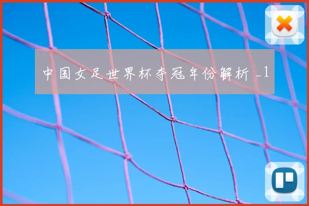 中国女足世界杯夺冠年份解析 _1